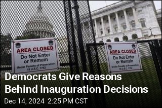 Democrats Give Reasons Behind Inauguration Decisions