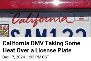 California DMV Taking Some Heat Over a License Plate