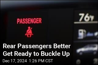 Unbelted Rear Passengers Will Be Getting an Alarm