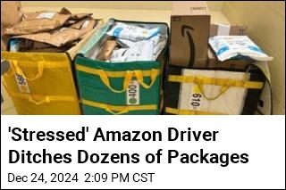 &#39;Stressed&#39; Amazon Driver Ditches Dozens of Packages