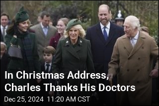 In Christmas Address, Charles Thanks His Doctors