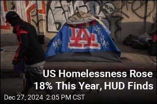 US Homelessness Rose 18% This Year, HUD Finds