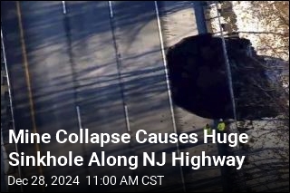 Mine Collapse Causes Huge Sinkhole Along NJ Highway