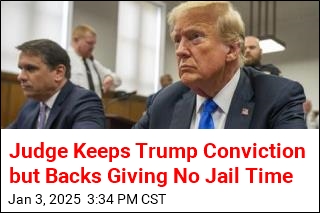 Judge Keeps Trump Conviction but Backs Giving No Jail Time