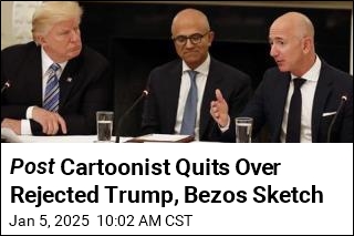 Post Cartoonist Quits Over Rejected Trump, Bezos Sketch