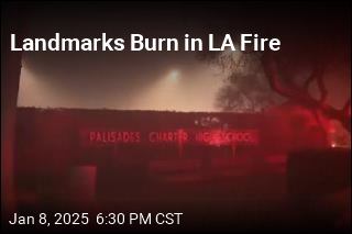 LA Fire Burns High School From Carrie