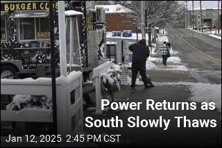 Power Returns as South Slowly Thaws