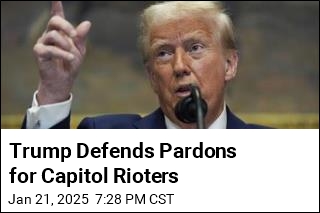 Trump Defends Pardons for Capitol Rioters