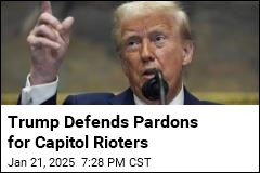 Trump Defends Pardons for Capitol Rioters