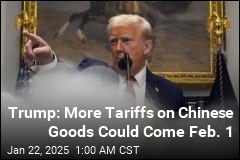 Trump: 10% Tariffs on Chinese Goods Could Come Feb. 1