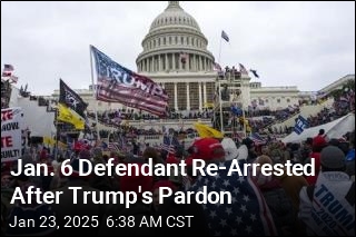 One Day After Pardon, Jan. 6 Defendant Is Re-Arrested