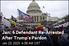 One Day After Pardon, Jan. 6 Defendant Is Re-Arrested