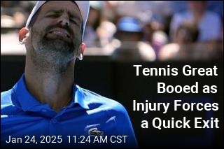 Tennis Great Booed as Injury Forces a Quick Exit