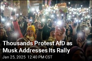 Thousands Protest AfD as Musk Addresses Its Rally