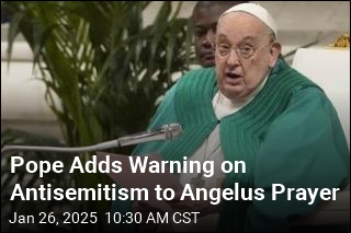 Pope Adds Warning on Antisemitism to Angelus Prayer