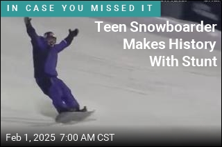 Teen Snowboarder Makes History With Stunt