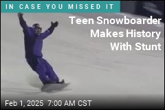 Teen Snowboarder Makes History With Stunt