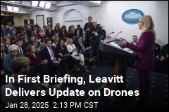 In First Briefing, Leavitt Delivers Update on Drones