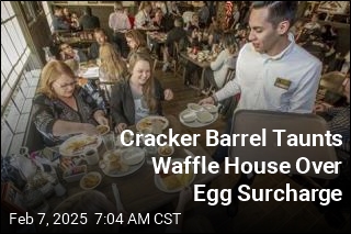 Cracker Barrel Taunts Waffle House Over Egg Surcharge