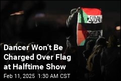 Performer Won&#39;t Be Charged Over Flag at Halftime Show