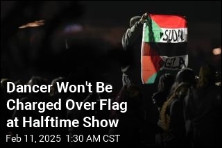 Performer Won&#39;t Be Charged Over Flag at Halftime Show