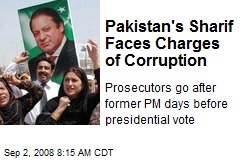 Pakistan's Sharif Faces Charges of Corruption