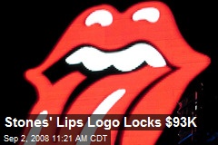 Stones' Lips Logo Locks $93K