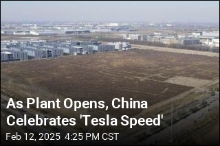 As Plant Opens, China Celebrates &#39;Tesla Speed&#39;