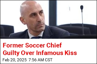 Former Soccer Chief Guilty Over Infamous Kiss