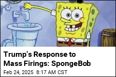 Amid Mass Firings, Trump Tweets a SpongeBob Meme