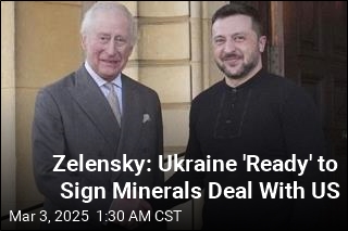 Zelensky: Ukraine &#39;Ready&#39; to Sign Minerals Deal With US