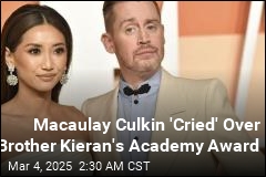 Macaulay Culkin &#39;Cried&#39; Over Brother Kieran&#39;s Oscar Win