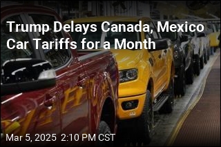 Trump Delays Canada, Mexico Car Tariffs for a Month