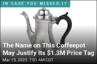 The Name on This Coffeepot May Justify Its $1.3M Price Tag