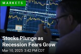 Stocks Plunge as Recession Fears Grow