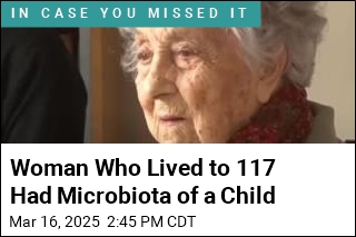 Woman Who Lived to 117 Had Microbiota of a Child