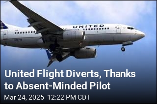 United Flight Diverts, Thanks to Absent-Minded Pilot