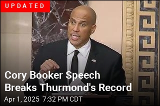 Cory Booker Speech Breaks Thurmond&#39;s Record