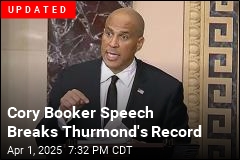 Cory Booker Speech Breaks Thurmond&#39;s Record