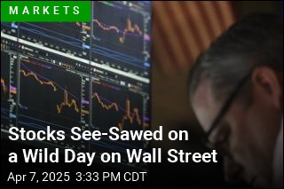 Stocks End Modestly Lower After a Wild Day
