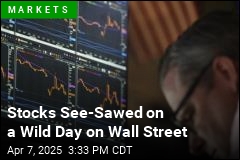 Stocks End Modestly Lower After a Wild Day