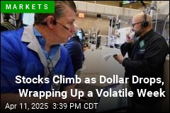 Stocks Climb as Dollar Drops, Wrapping Up a Volatile Week