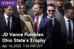 JD Vance Fumbles Ohio State&#39;s Trophy