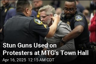 Stun Guns Used on Protesters at MTG&#39;s Town Hall