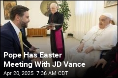 Pope Meets With Vance, Makes Easter Cameo