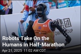 Robots Take On the Humans in Half-Marathon