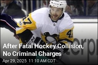 No Charges for Player in Fatal Hockey Collision