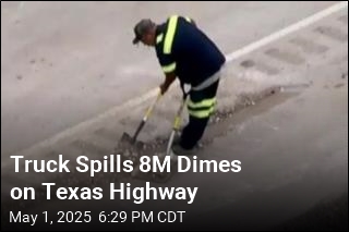Truck Spills 8M Dimes on Texas Highway