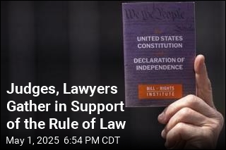 Judges, Lawyers, Supporters Protest Trump&#39;s Attacks