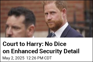 Court to Harry: No Dice on Enhanced Security Detail
